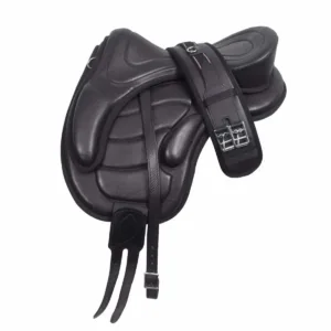 Pagony Boomloos zadel leer - Zwart, 17