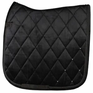 Pagony Velours zadeldek - Zwart, Vs Cob