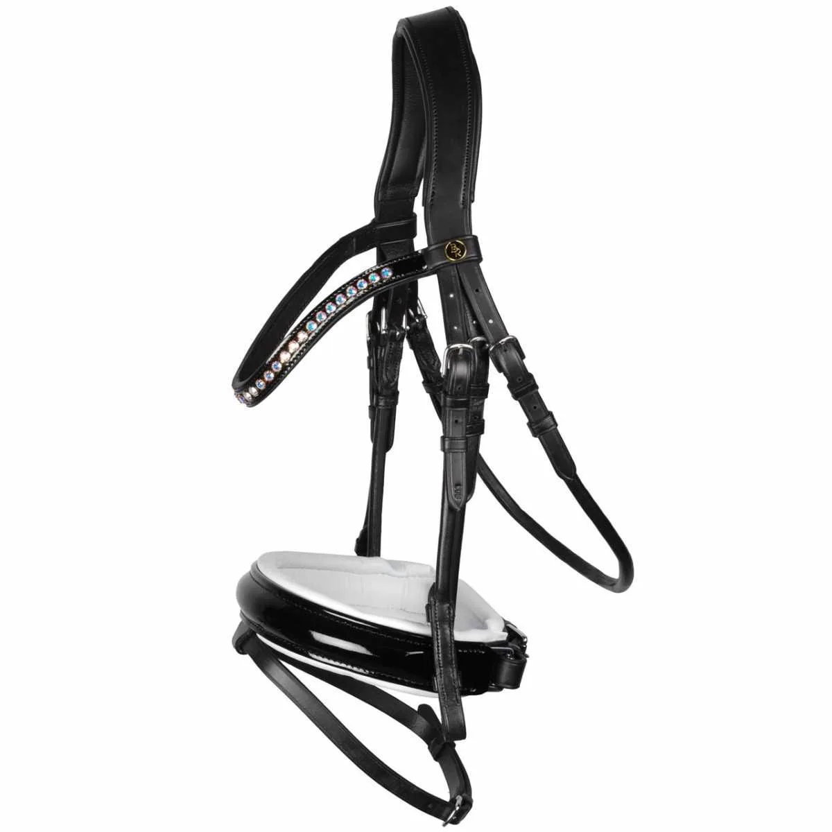 BR Eston hoofdstel - Zwart/Wit, Full