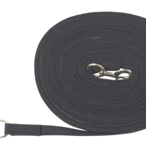 Pagony Longeerlijn dubbel zwart