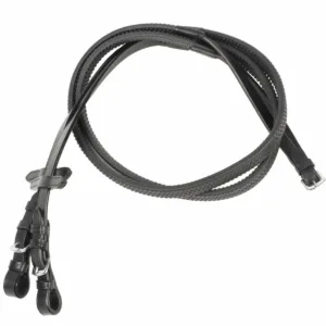 Pagony Rubberen teugel - Zwart