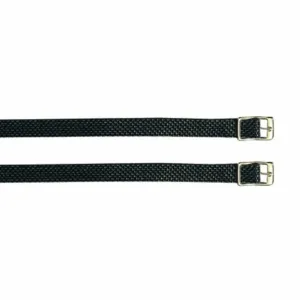Sporenriemen nylon met gespsluiting - Zwart