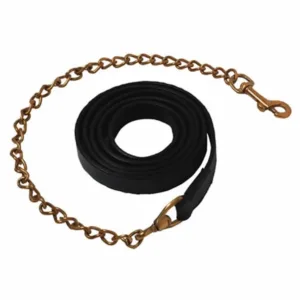 Voorbreng lijn leer - Zwart