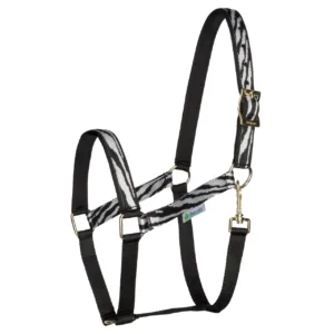 Bucas Dublin Zebra halster - Zwart/Wit, Xfull