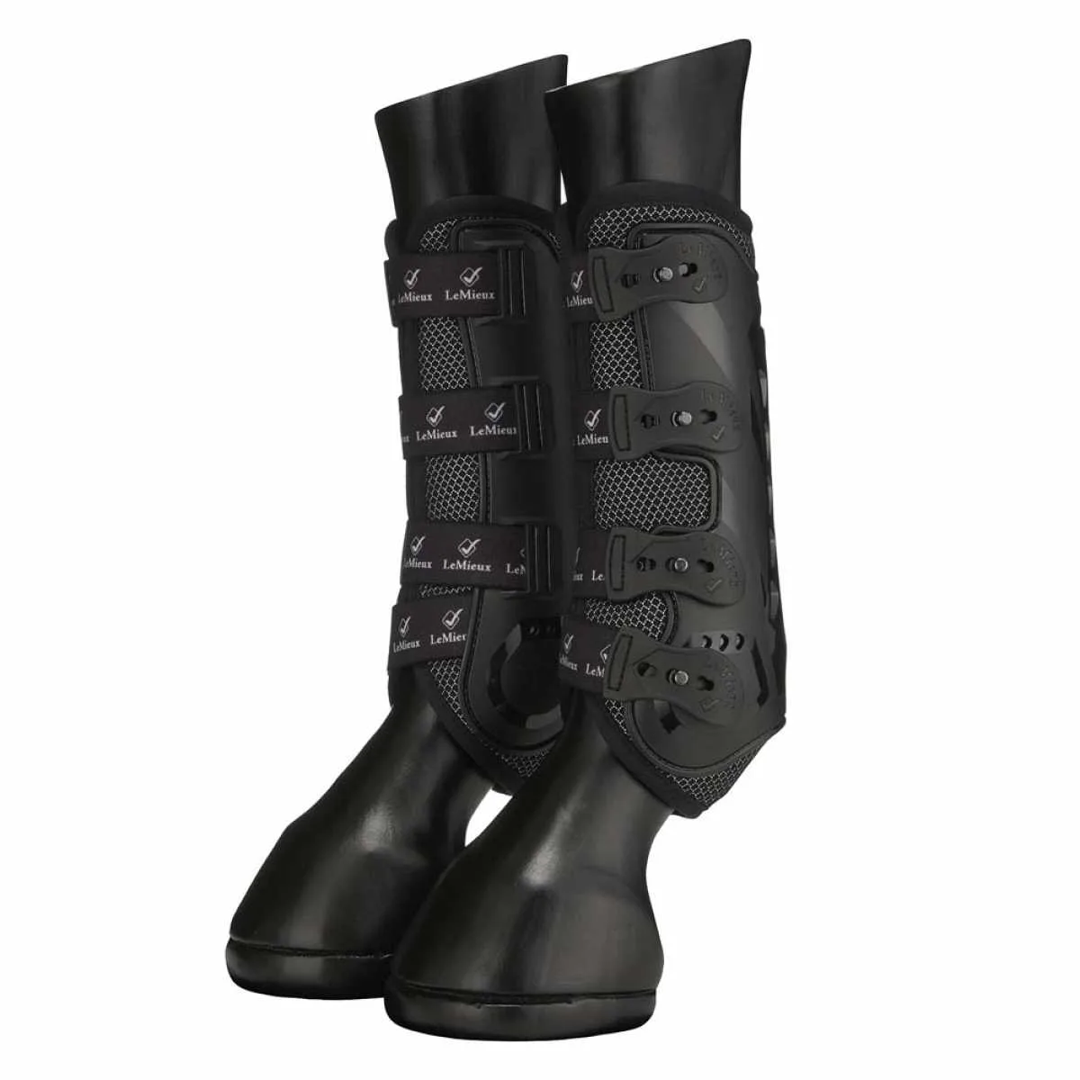 Le Mieux Ultra Mesh Beenbeschermers achter - Zwart, l