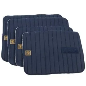 BR onderbandages dblauw 4st klittenband