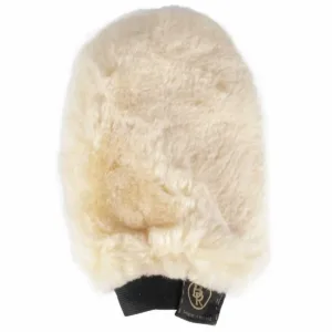 Poetshandschoen bont - Wit