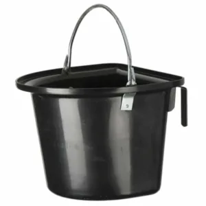 Hangvoerbak met hengsel - Zwart