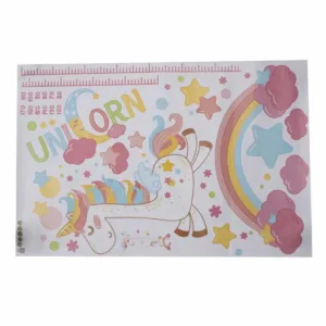 Mondoni Pink Unicorn Muursticker 80049-38-a1