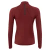 BR CLX Shirt Zip up LM bordeaux achterkant 75470
