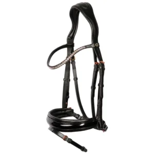 HH Hoofdstel Rosegold Lacque II zwart 21190 01 a