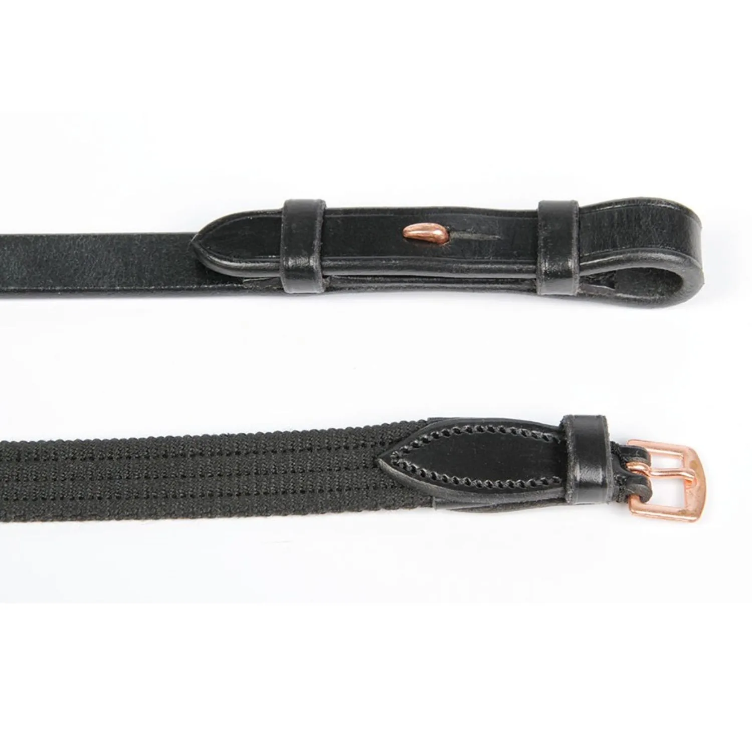 HH Hoofdstel Rosegold Lacque II zwart 21190 01 f